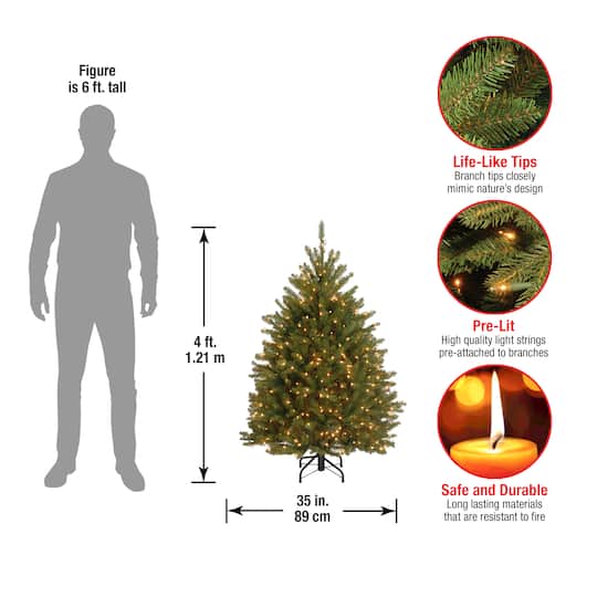 ft. Pre-Lit Dunhill® Fir Full Artificial Christmas Tree